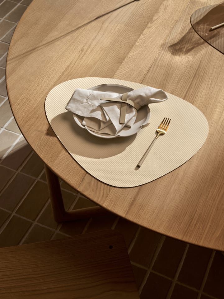 Corduroy dækkeserviet curve L, Vanilla LIND DNA