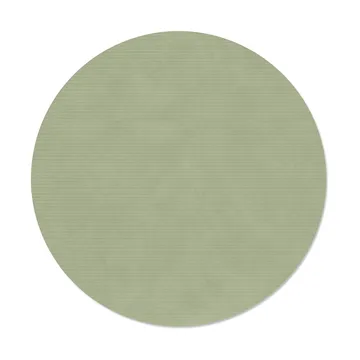 Corduroy dækkeserviet  - Olive green, circle, L - LIND DNA