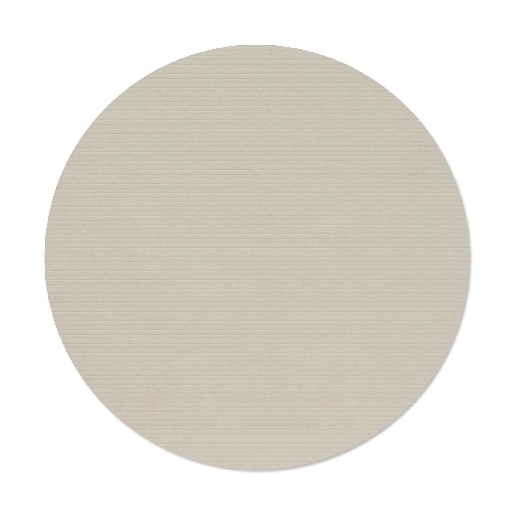 Corduroy dækkeserviet , Oyster white, circle, L LIND DNA