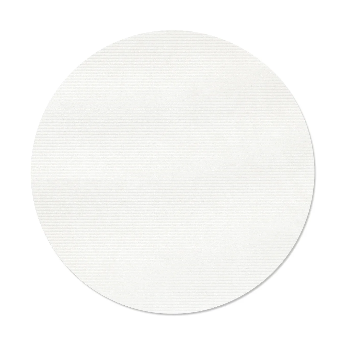Corduroy dækkeserviet , Pure white, circle, L LIND DNA