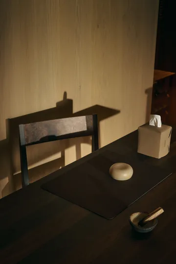 Corduroy dækkeserviet square L - Black ink - LIND DNA