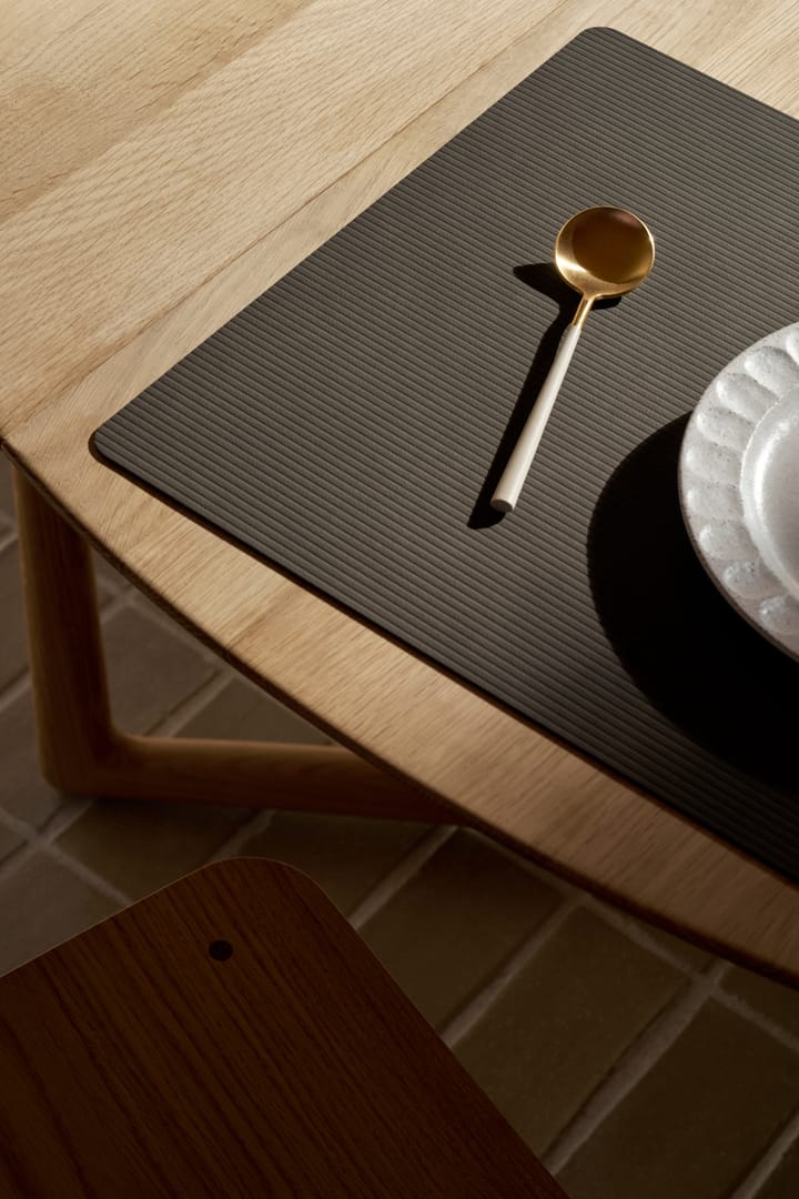 Corduroy dækkeserviet square L, Caviar LIND DNA