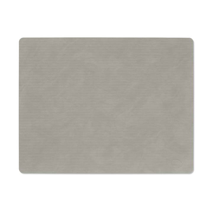 Corduroy dækkeserviet square L - Light Grey - LIND DNA