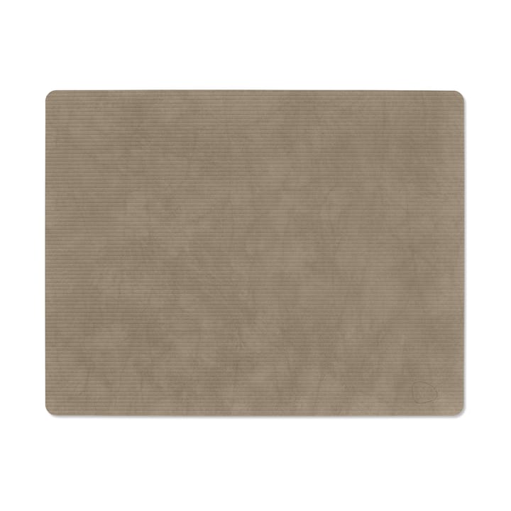 Corduroy dækkeserviet square L - Nomad Grey - LIND DNA