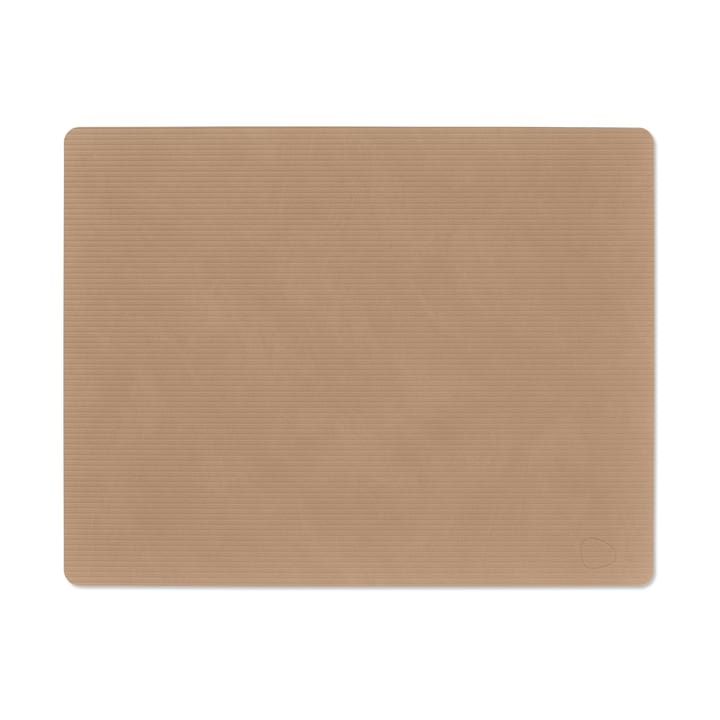 Corduroy dækkeserviet square L - Nougat - LIND DNA