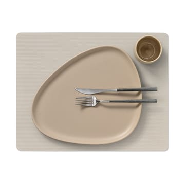 Corduroy dækkeserviet square L - Oyster White - LIND DNA
