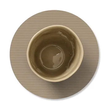 Corduroy glasbrikker - Clay brown, circle - LIND DNA