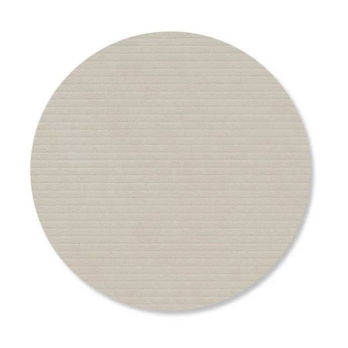 Corduroy glasbrikker, Oyster white, circle LIND DNA