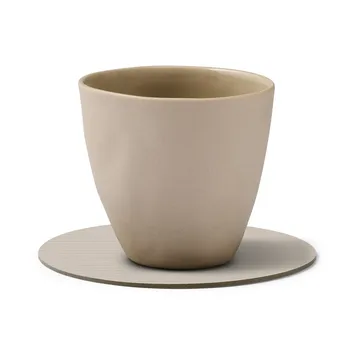 Corduroy glasbrikker - Oyster white, circle - LIND DNA