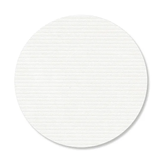 Corduroy glasbrikker - Pure white, circle - LIND DNA