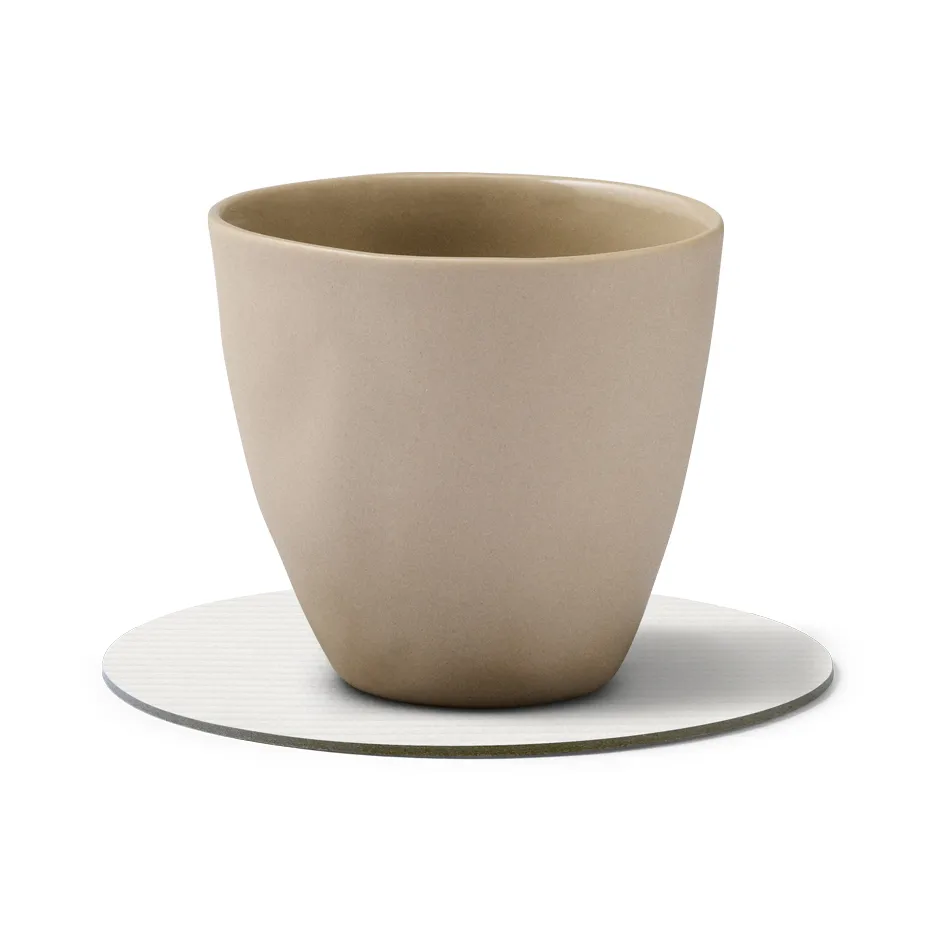 Corduroy glasbrikker, Pure white, circle LIND DNA