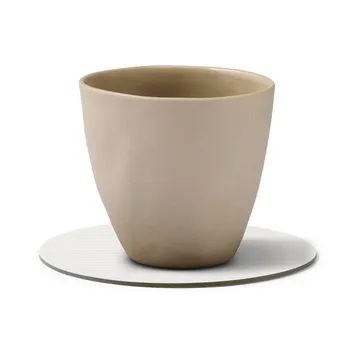 Corduroy glasbrikker - Pure white, circle - LIND DNA