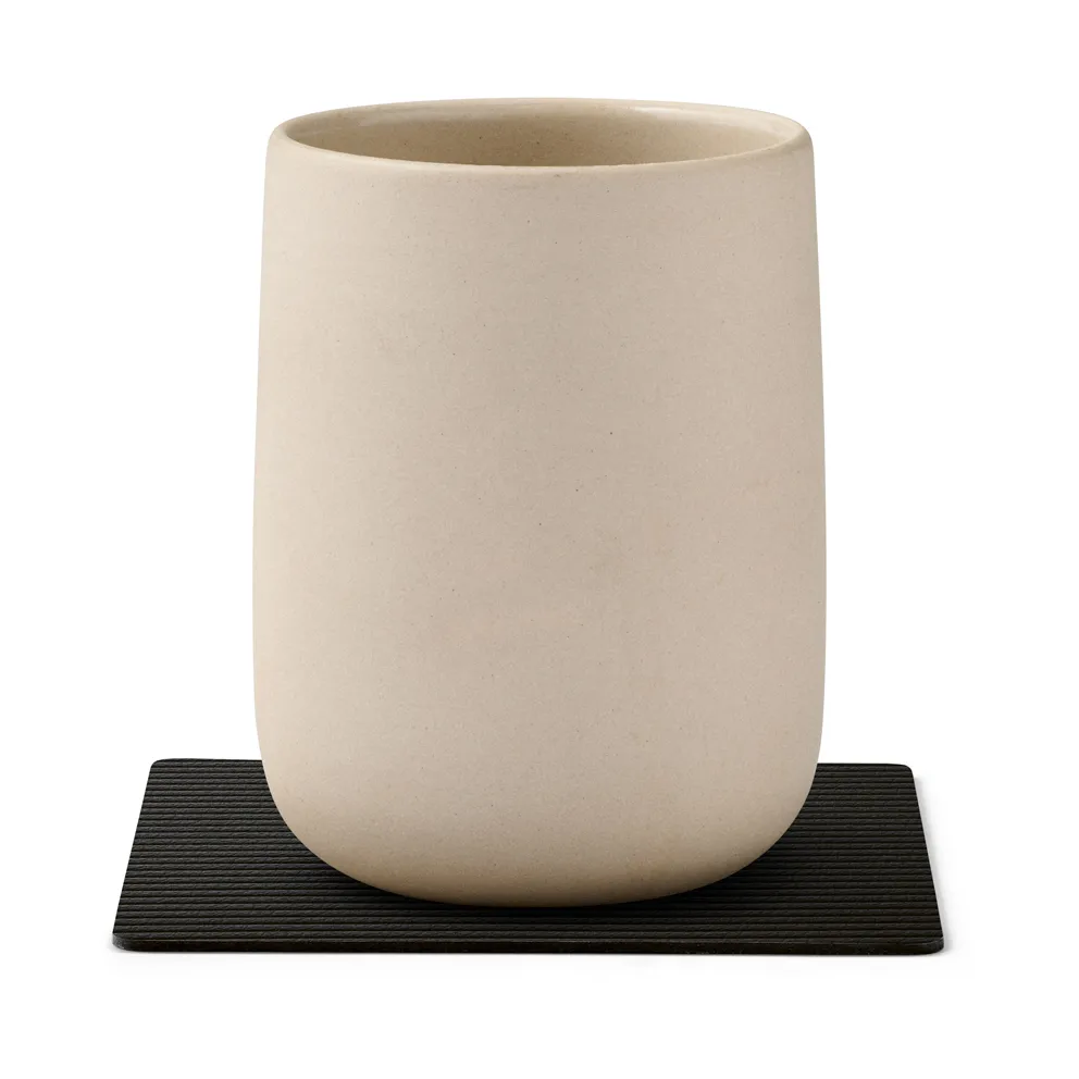 Corduroy glasbrikker square, Black ink LIND DNA