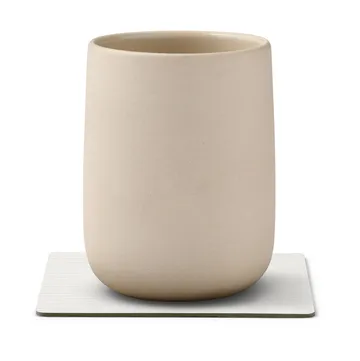 Corduroy glasbrikker square - Pure white - LIND DNA