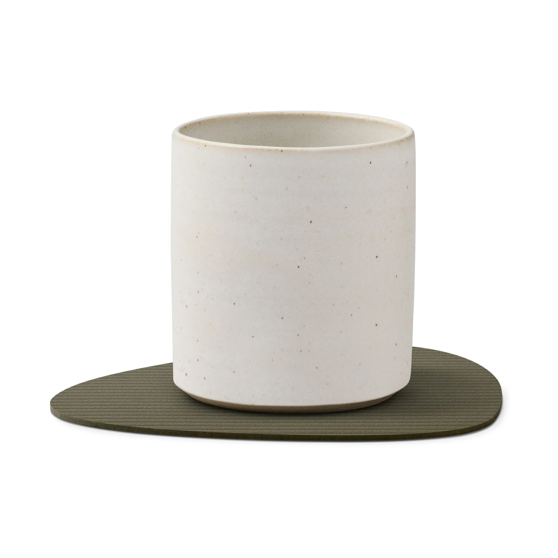 Corduroy glasunderlag curve, Army Green LIND DNA