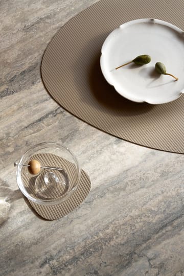Corduroy glasunderlag curve - Clay Brown - LIND DNA