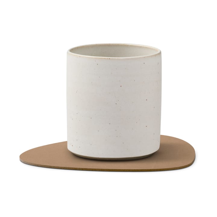 Corduroy glasunderlag curve, Nougat LIND DNA