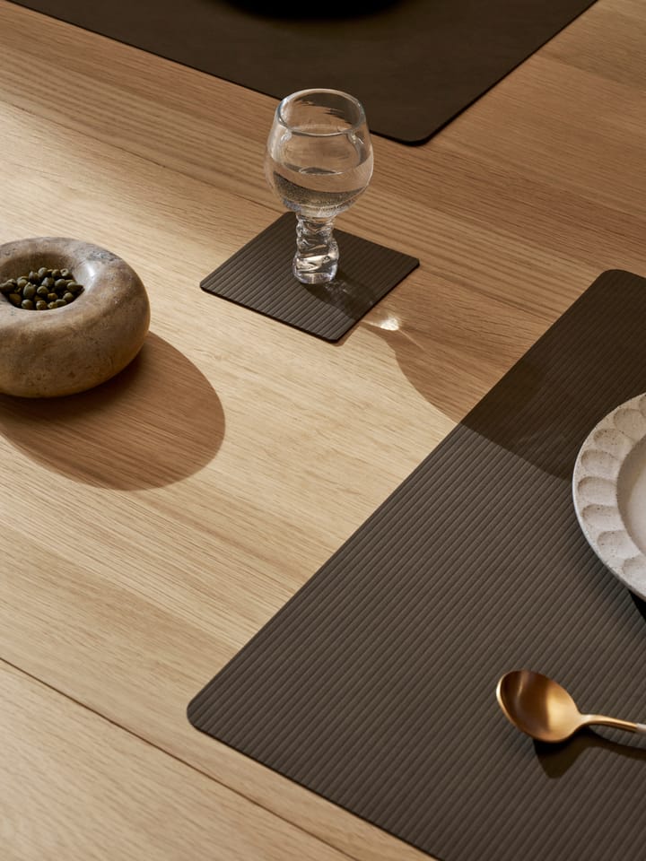 Corduroy glasunderlag square, Caviar LIND DNA