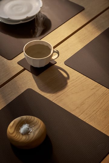 Corduroy glasunderlag square - Hazel - LIND DNA
