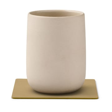 Corduroy glasunderlag square - Khaki - LIND DNA