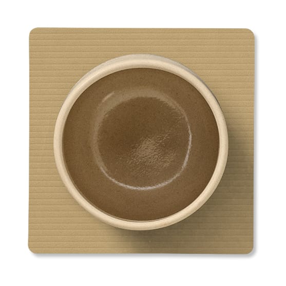 Corduroy glasunderlag square, Khaki LIND DNA