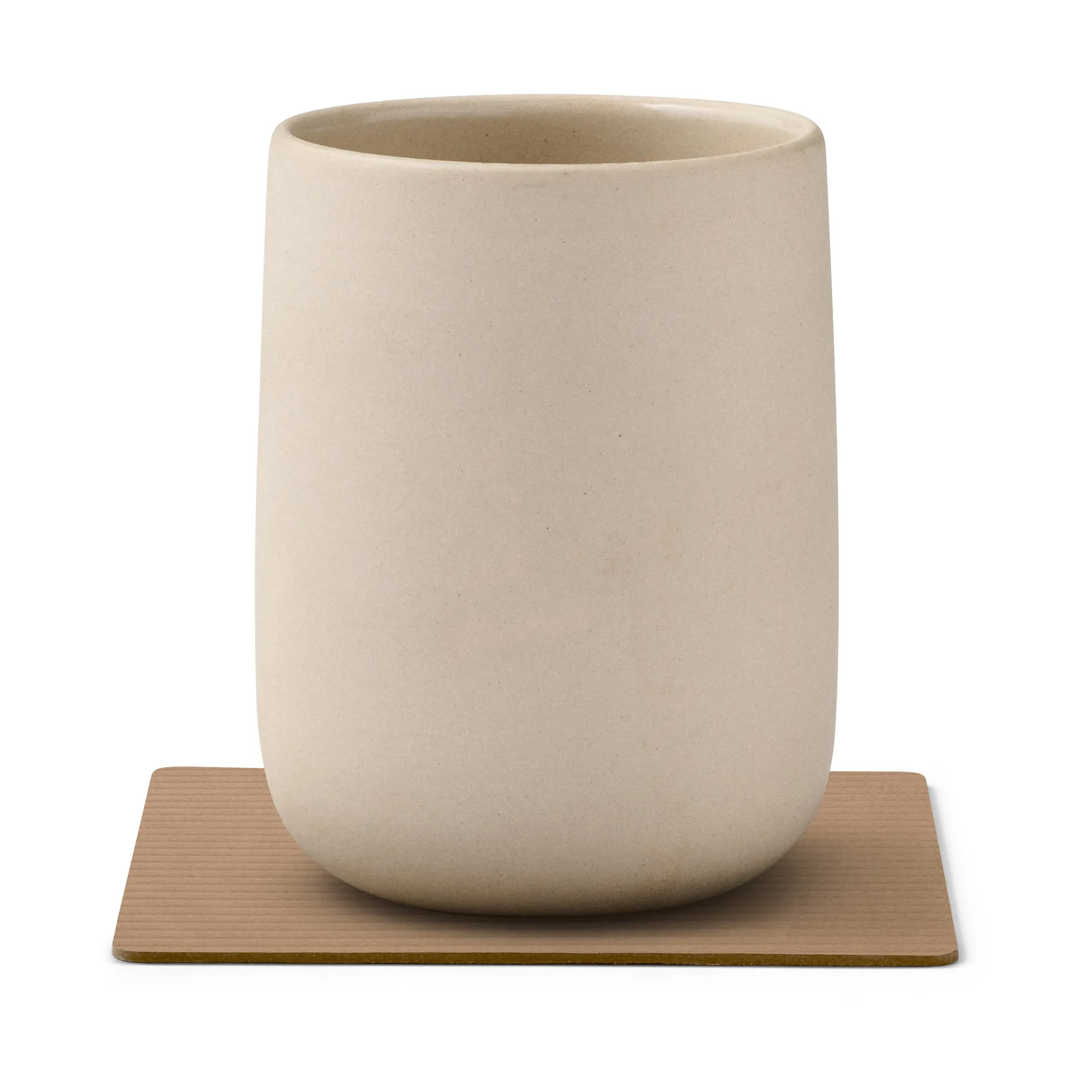 Corduroy glasunderlag square, Nougat LIND DNA