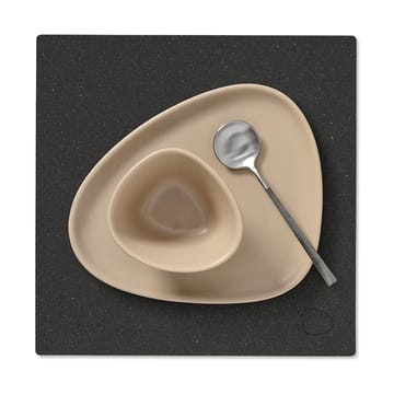 Core dækkeserviet square S  - Flecked anthracite - LIND DNA
