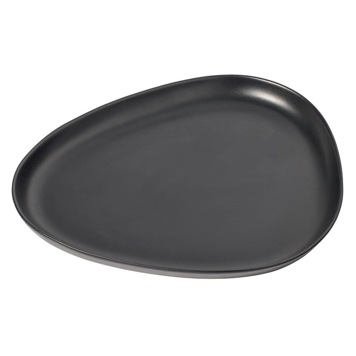 Curve Stoneware serveringsfad 30x35 cm - Black - LIND DNA