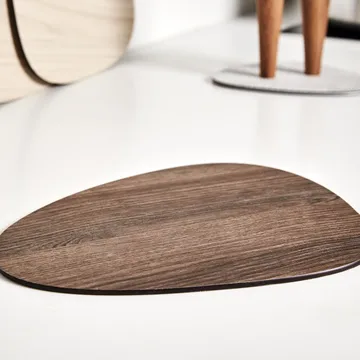 Cut & Serve curve skærebræt S - Valnød - LIND DNA
