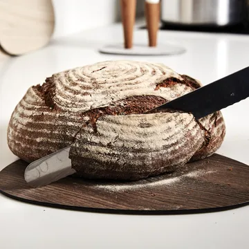 Cut & Serve curve skærebræt S - Valnød - LIND DNA