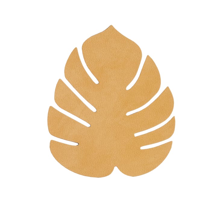 Monstera Leaf Nupo glasunderlag - Burned curry - LIND DNA