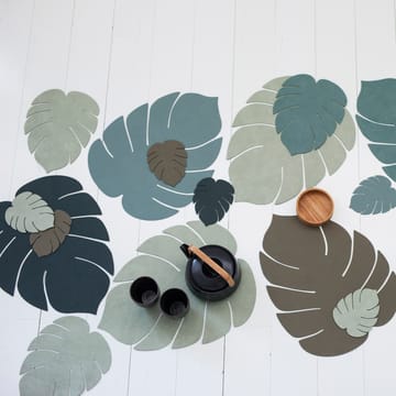 Monstera Leaf Nupo glasunderlag - Dark green - LIND DNA
