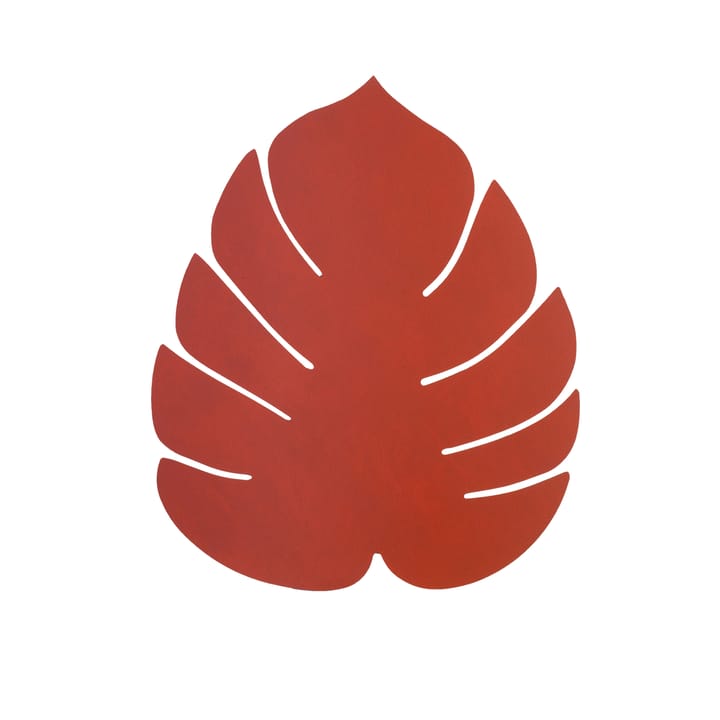 Monstera Leaf Nupo glasunderlag - Sienna - LIND DNA