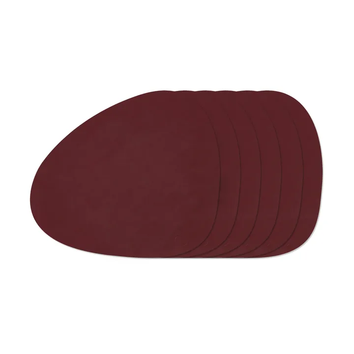 Nupo Curve bordsklædesæt - Bordeaux, 6-pak - LIND DNA