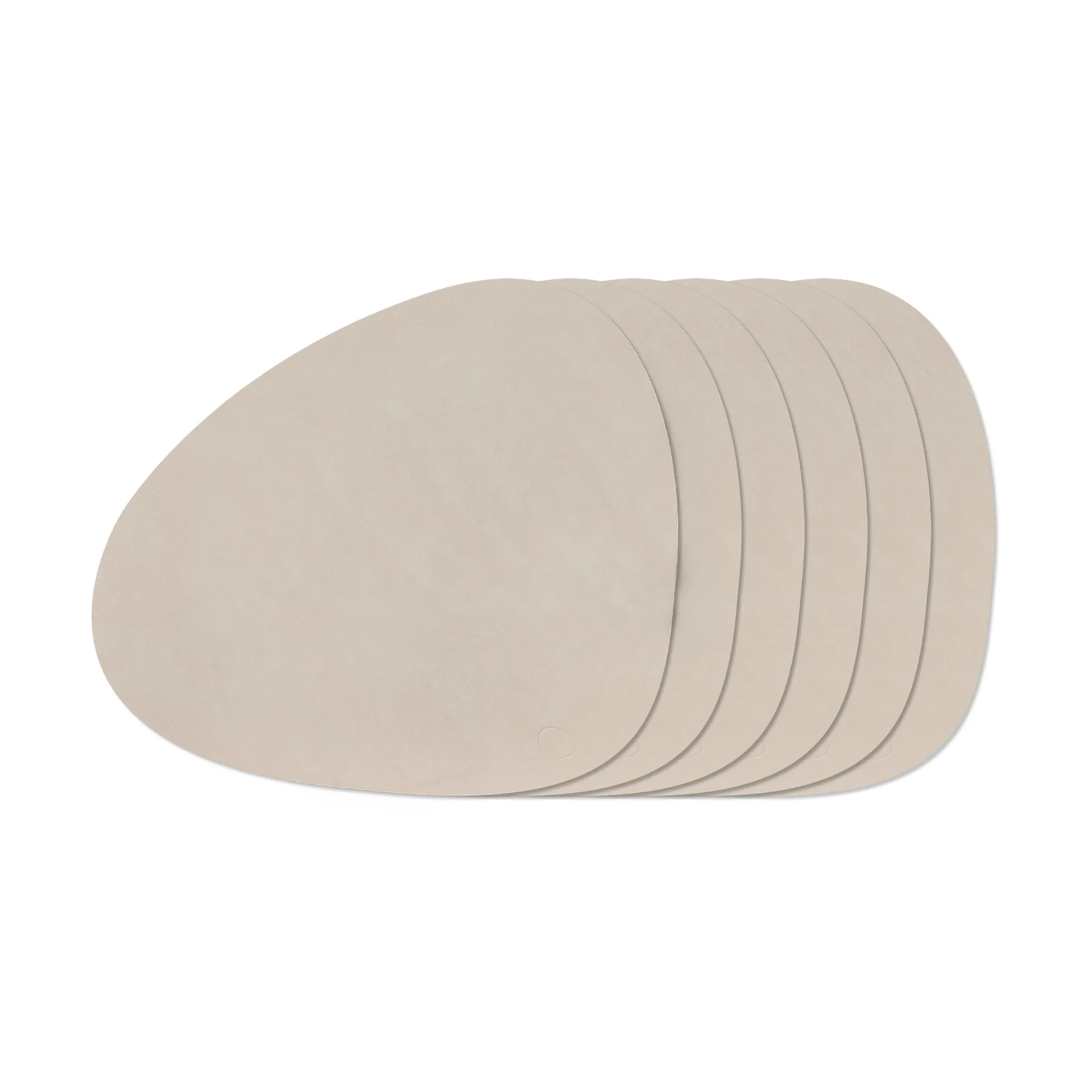 Nupo Curve bordsklædesæt, Oyster White, 6-pak LIND DNA