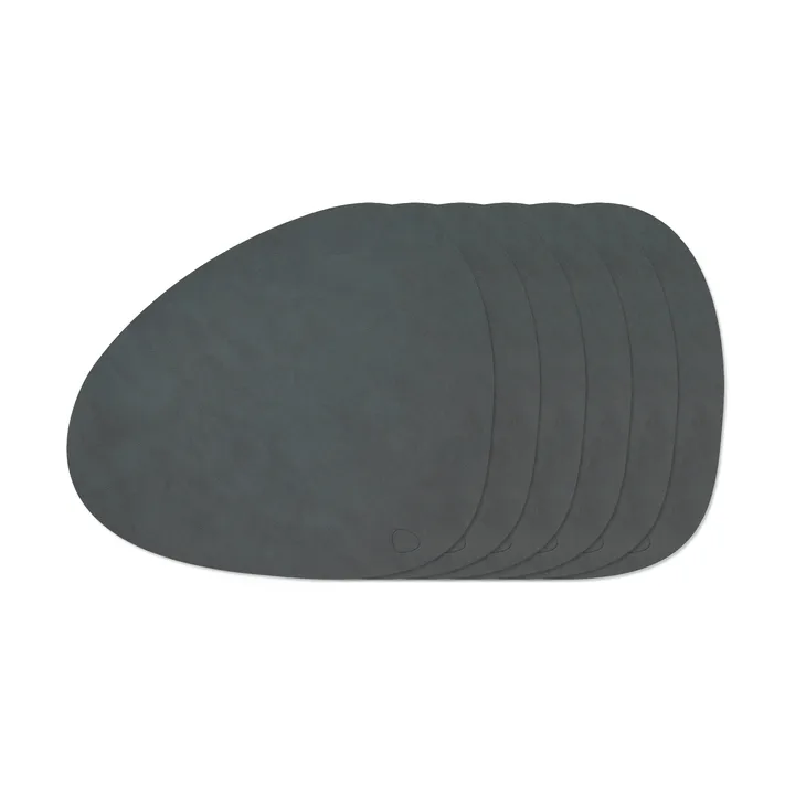 Nupo Curve dækkesæt - Anthracite, 6-pak - LIND DNA
