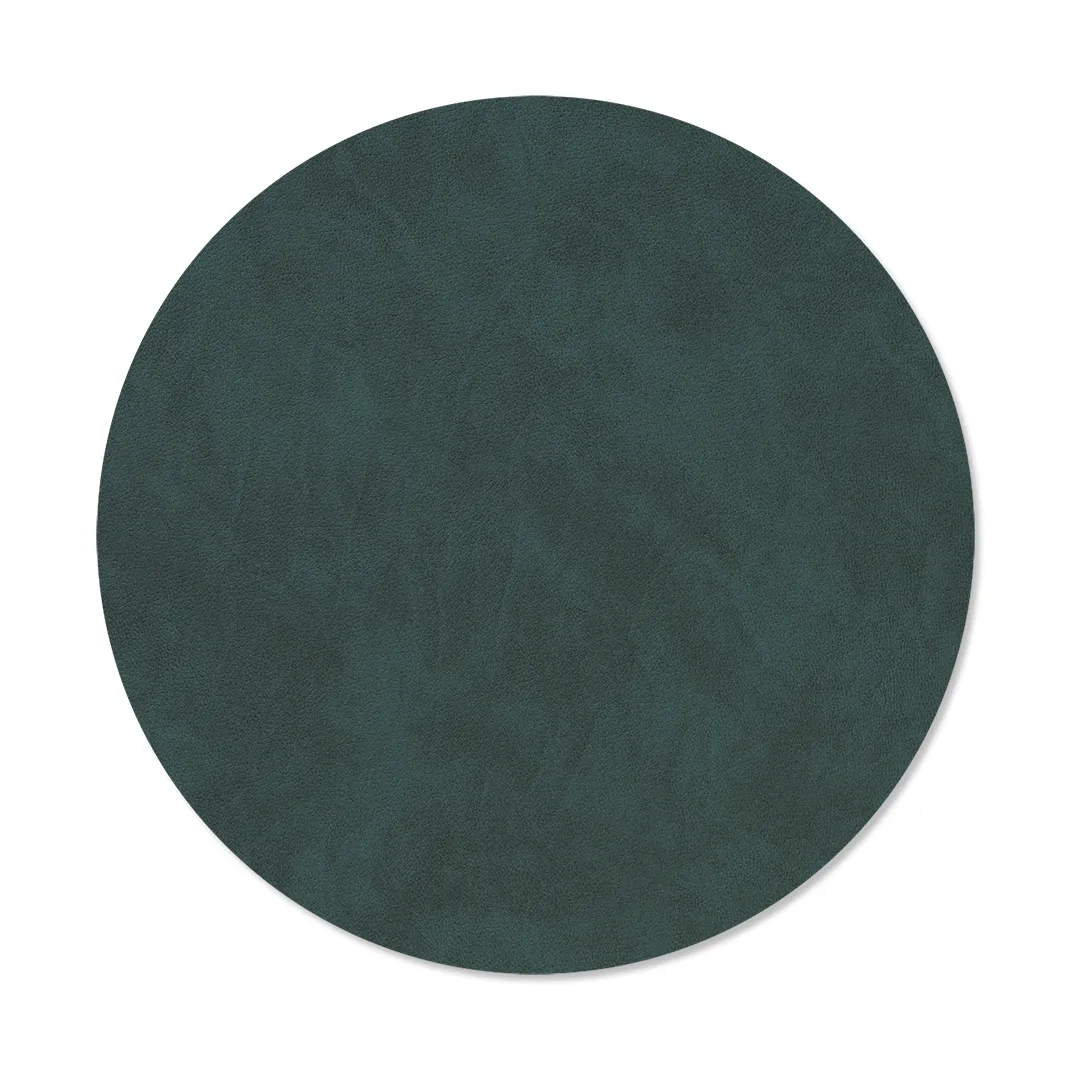 Nupo dækkeserviet circle vendbar M 1 stk., Dark green/Olive green, Ø30 cm LIND DNA