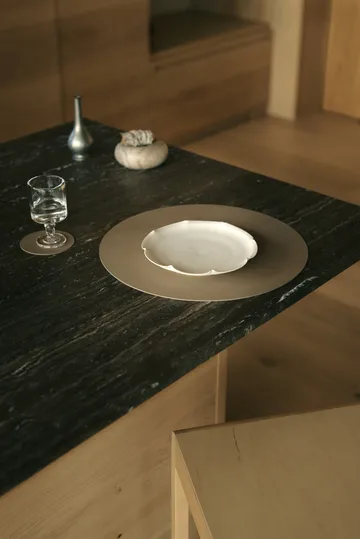 Nupo dækkeserviet - Clay brown, circle, L - LIND DNA