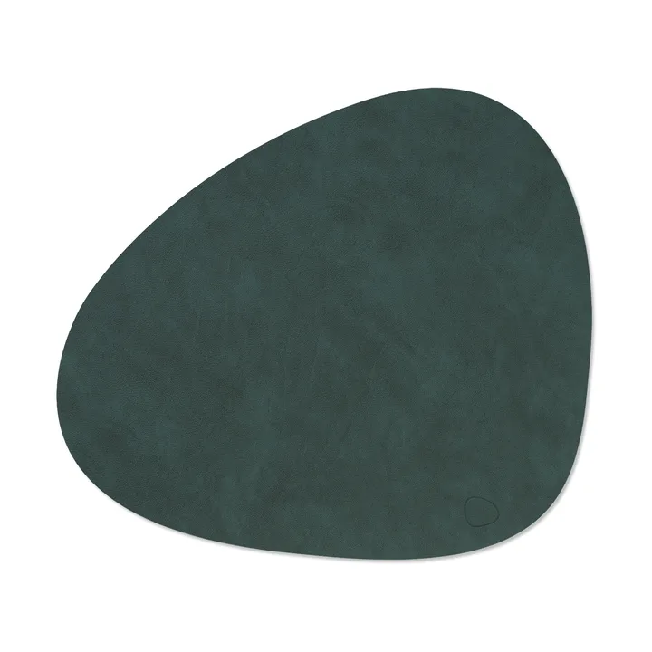 Nupo dækkeserviet curve L - Mørkegrøn, 44x37 cm - LIND DNA