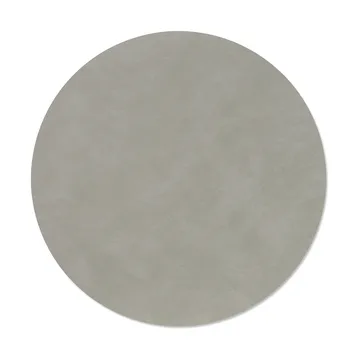 Nupo dækkeserviet - Light grey, circle, L - LIND DNA