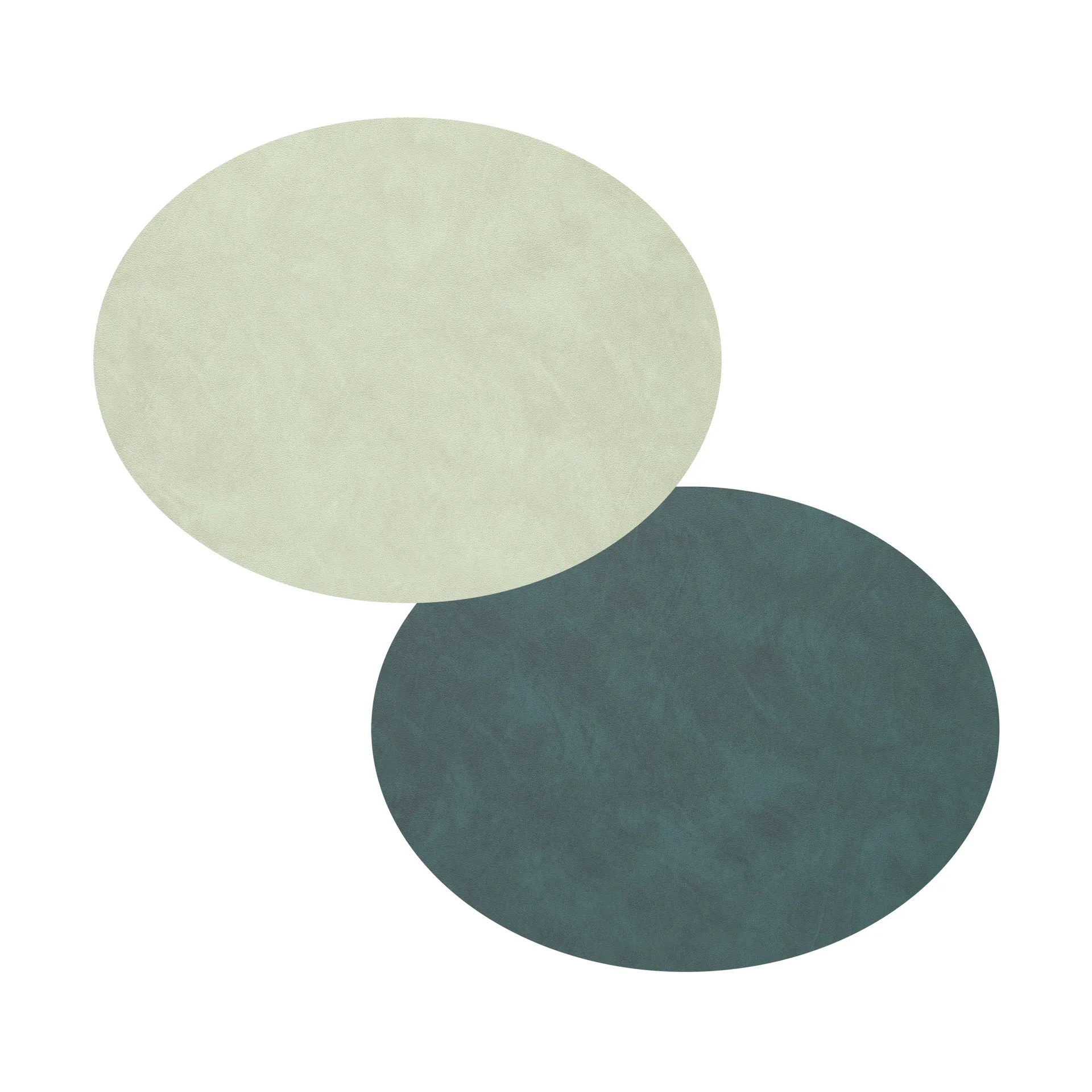 Nupo dækkeserviet oval vendbar S 1 stk., Dark green/Olive green LIND DNA