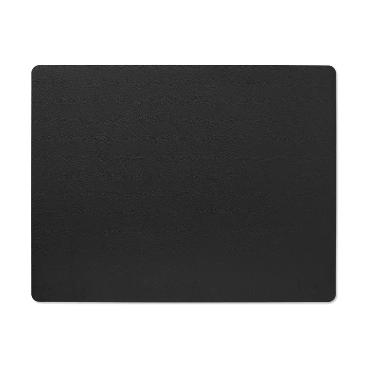 Serene dækkeserviet square L 35x45 cm - Black, 35x45 cm - LIND DNA