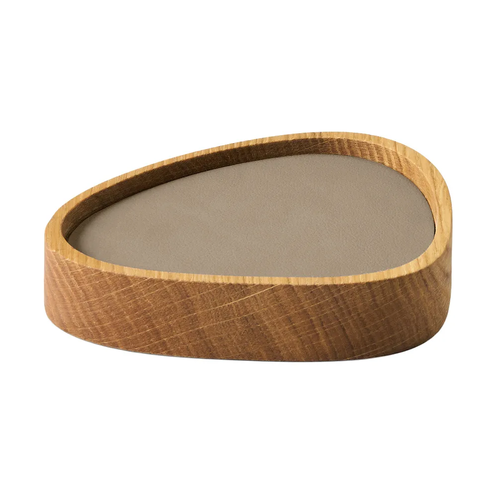 Wood Box glasbrikker sæt, Nature-oak, curve, S, Nupo clay brown, 9 dele LIND DNA