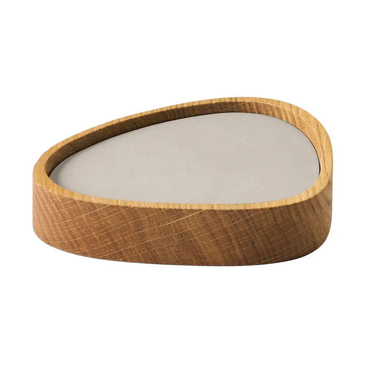 Wood Box glasbrikker sæt - Nature-oak, curve, S, Nupo oyster white, 9 dele - LIND DNA