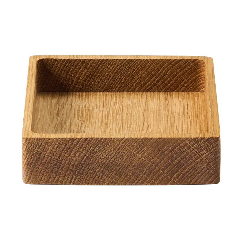 Wood Box opbevaring til glasbrikker, Nature-oak, square, S LIND DNA
