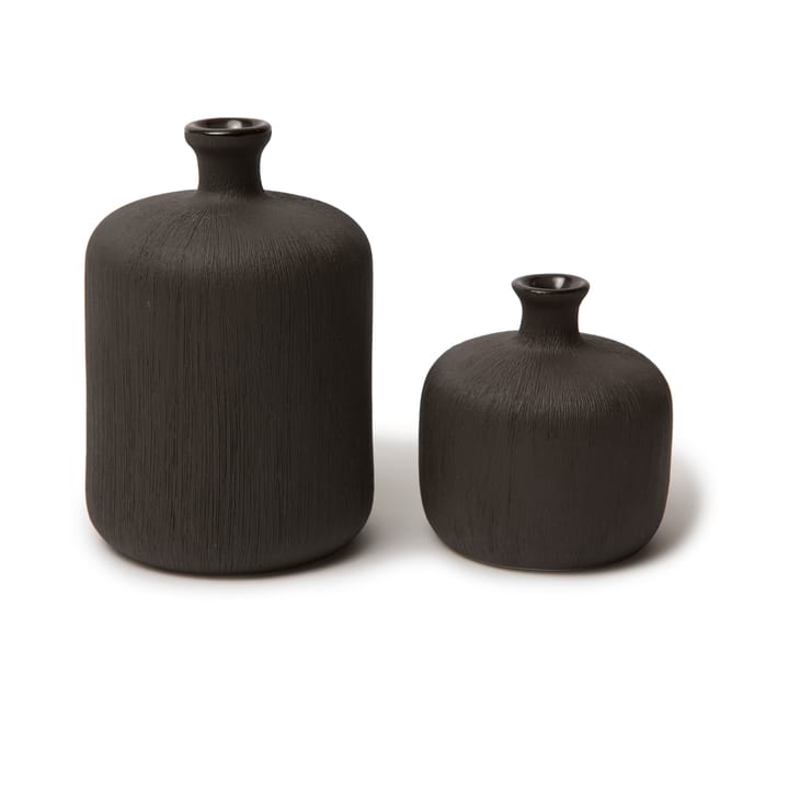 Bottle vase, Black, small Lindform