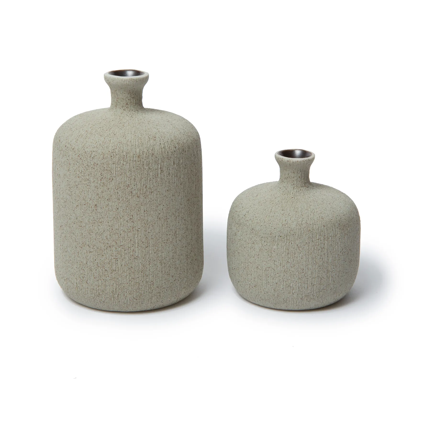 Bottle vase, Sand grey, medium Lindform