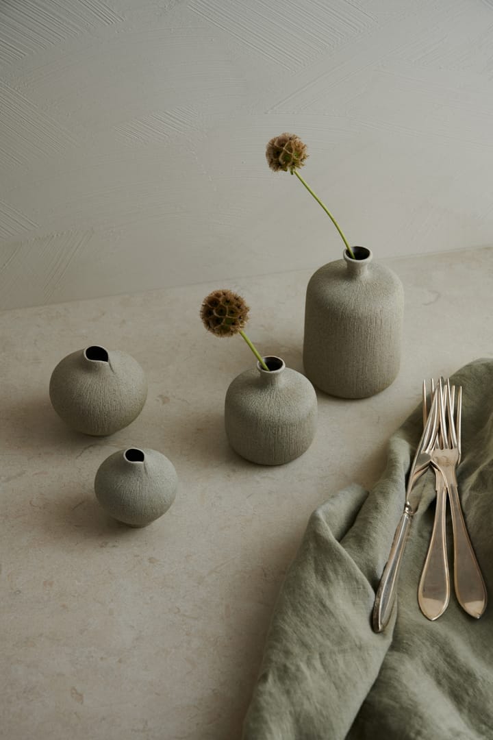 Bottle vase, Sand grey, medium Lindform