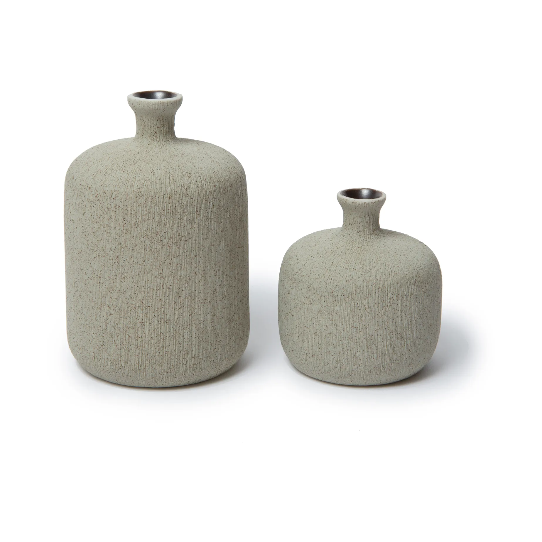 Bottle vase, Sand grey, small Lindform