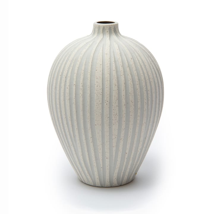 Ebba vase medium - Sand white stone stripe - Lindform